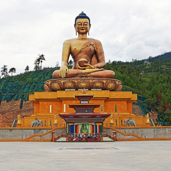 Traveler exploring Bhutan