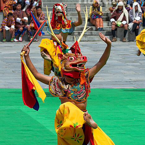 Paro Tshechu mask dance